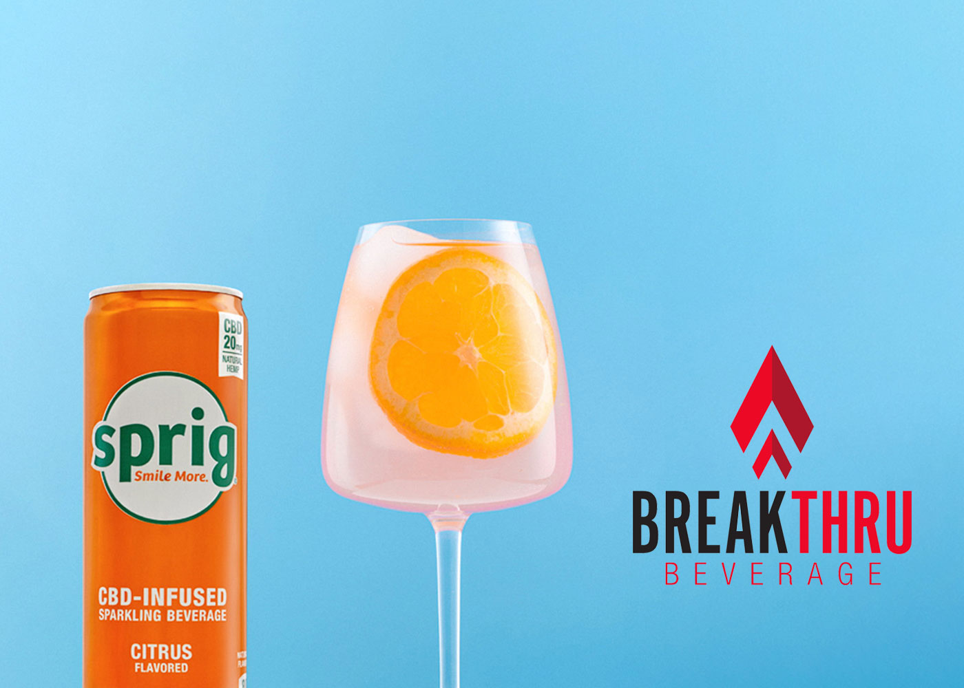 Sprig CBD-Infused Sparkling Beverage Expands Distribution. Partners With Breakthru Beverage Group.