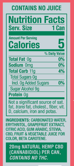 Citrus Zero Sugar CBD 24-Pack