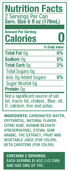 Citrus Zero Sugar THC 24-Pack